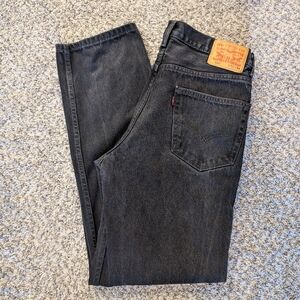 Levi's Men's 550 Black Jeans, 34Wx34L Pre-Owned 100% Cotton Denim